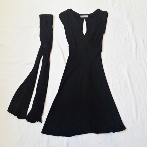 SOLD Saint Laurent Rive Gauche Vintage Black Dress - Picture 8 of 8
